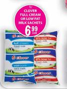 Clover Full Cream Or Low Fat Milk Sachets-1Ltr Each