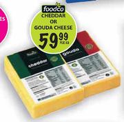 Foodco Cheddar or Gouda Cheese-Per Kg