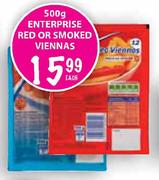 Enterprise Red or Smoked Viennas-500gm Each