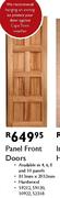 Panel Front Doors - 813mm x 2032mm