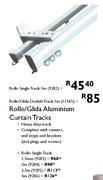 Rollo/Glida Aluminium Curtain Double Track-2m