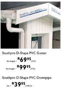 Southpro D-Shape PVC Downpipe-3m