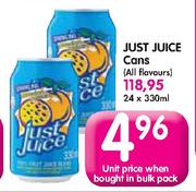 Just Juice Cans-24x330ml