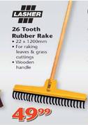 Lasher 26 Tooth Rubber Rake