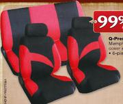 Q-Premium Memphis Seat Cover Set-6 Piece
