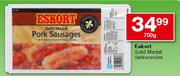 Eskort Gold Medal Varkworsies-750gm