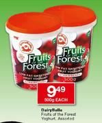 DairyBelle Fruits of the Forest Yoghurt-500gm Each