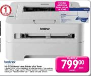 Brother HL-2130 Mono Laser Printer Plus Toner