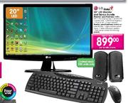 LG 20" LED Monitor and Genius Bundle