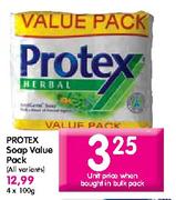 Protex Soap Value Pack-4 x 100g