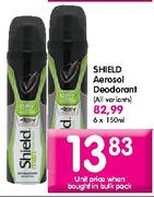 Shield Aerosol Deodorant-150ml each