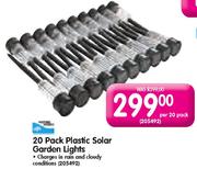 Plastic Solar Garden Lights-Per 20 Pack