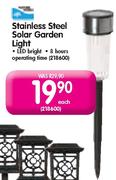 Stainless Steel Solar Garden Light-Each