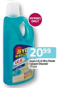 Jeyes I.C.U Dry Foam Carpet Cleaner-750ml