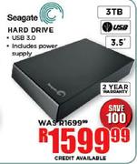 Seagate 3TB Hard Drive-3.5"