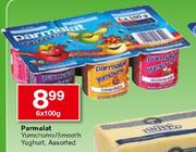 Parmalat Yumchums/Smooth Yoghurt Assorted-6x100g
