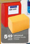 Lancewood Cheddar/Gouda Cheese-100g Each