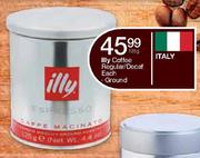 Illy Coffee Regular/Decaf-125g Each
