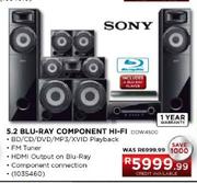 Sony 5.2 Blu-Ray Component HI-FI (DDW4500)
