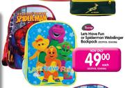 Lets have Fun Or Spiderman Webslinger Backpack-Each