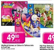 Mythical Horses Or Colours In Tattoos Arts & Craft Set