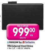 Verbatim 3.5" External Hard Drive-1TB