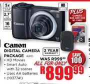 Canon Digital Camera Package (A810) + Camera Bag and 4GB SD Card