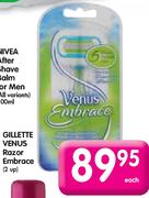 Gillette Venus Razor Embrace-2Up Each