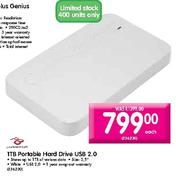 Packard Bell 2.5" Portable Hard Drive USB 2.0-1TB