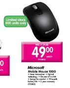 Microsoft Mobile Mouse 1000