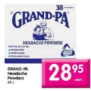 Grand-Pa Headache Powders-38's
