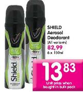 Shield Aerosol Deodorant-150ml each