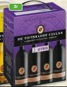 Du Toitskloof Cellar Cabernet Sauvignon/Shiraz-3Ltr.