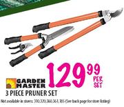 Garden Master 3 Piece Pruner Set-per set