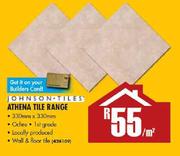 Johnson-Tiles Athena Tile Range-330mmx330mm Per Metre Square