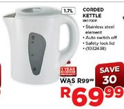 byD:Sign 1.7 Ltr Corded Kettle