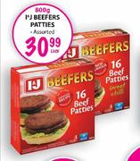 I&J Beefers Patties-800g Each