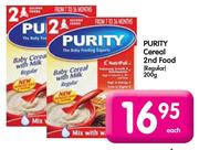Purity Cereal 2nd Food-200g Each