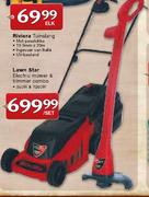 Lawn Star Electric Mower & Trimmer Combo Set-350W & 1000W