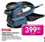Ryobi 125mm Random Orbital Sander (RS250)-430W Each