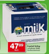 Crystal Valley Langlewe Melk Verskeidenheid-6x1Ltr
