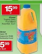 Clover Tropika Dairy Fruit Blend Assorted-2Ltr Each
