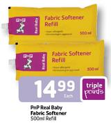 PnP Real Baby Fabric Softner Refill-500ml Each