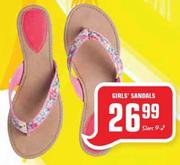 Girls' Sandals (Size 9-2)