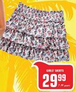 Girls' Skirts (7-19 Years)-each