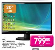 AOC LED Monitor-20"
