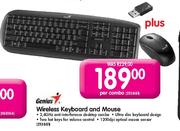 Genius Wireless Keyboard and Mouse-per combo