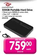 Packard Bell 2.5" Portable Hard Drive-500GB