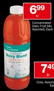 House Brand ConCentrated Dairy Fruit Mix Assorted Each-1ltr