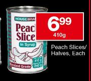 Housebrand Peach Slices/Halves-410g